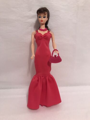 Barbie Doll Clone Reproduction Fashion Pink Mermaid Dress & Accessories Outfit