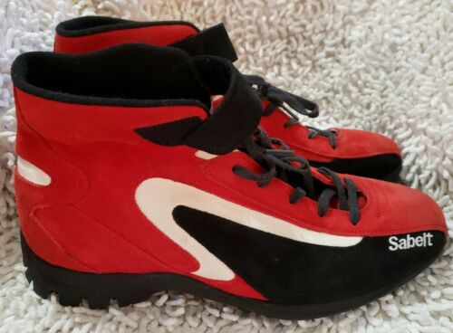 FIA Sabelt New Mecha MS-300 OFFROAD Shoes Blue Black Red Boots New Size 13.5 - Picture 8 of 8