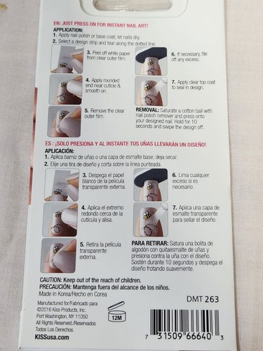 KISS BeLinked Strisce Accento Unghie Marmorizzate Fashion Design Lotto di 17 - Foto 8 di 8
