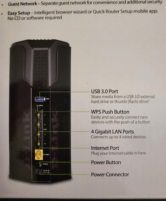 D-Link AC1750 Dual Band Gigabit Router DIR-868L und N USB Mini Adapter DWA-140