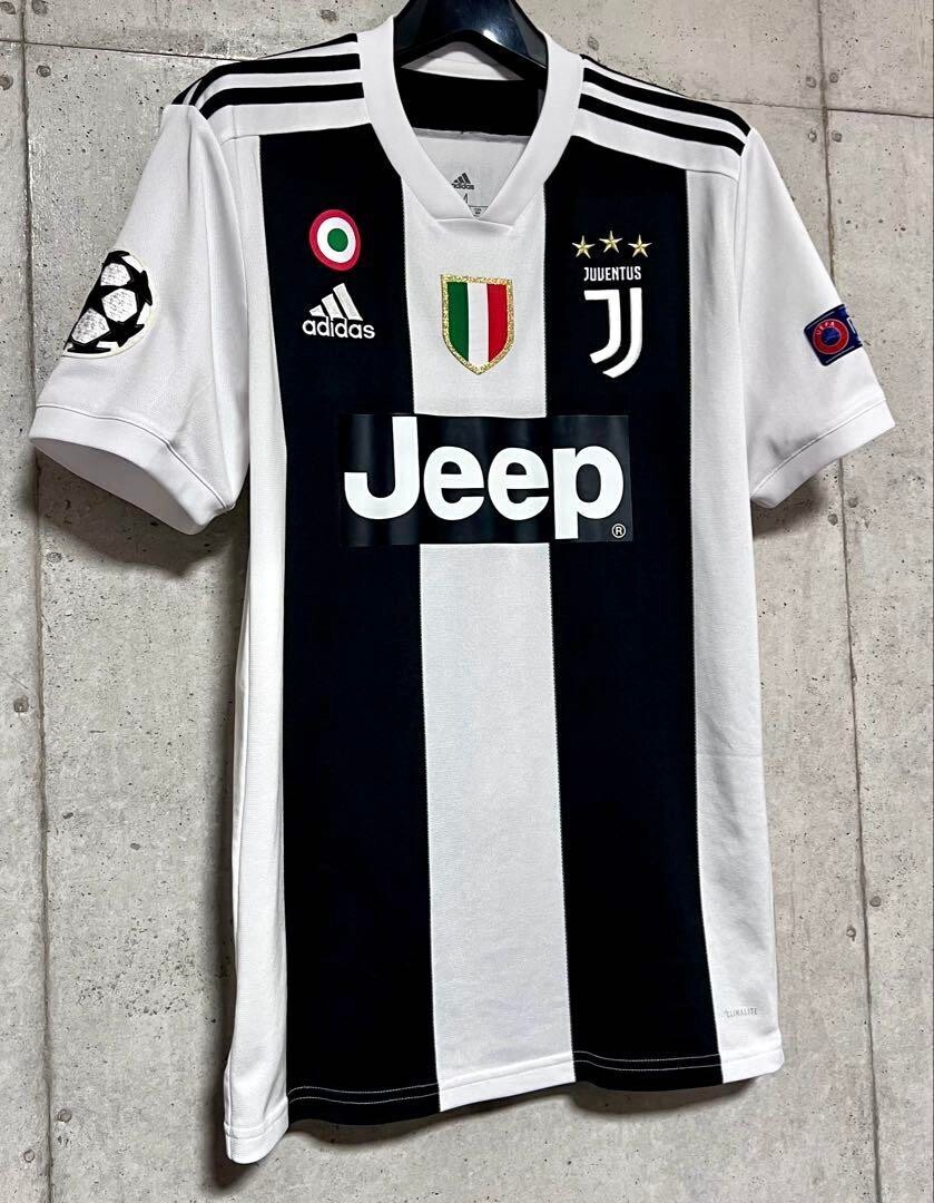ユヴェントス クリロナ #7 18-19 Lサイズ 新品 長袖 Cristiano Ronaldo Juventus FC #7 Home Jersey 18/19 CL Ver