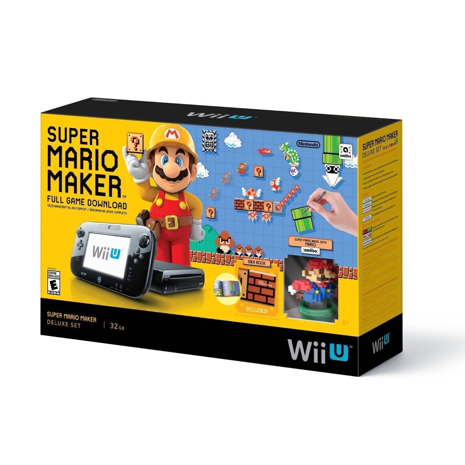 Restored Wii Black Console With New Super Mario Brothers Wii And Music CD  (Refurbished) 