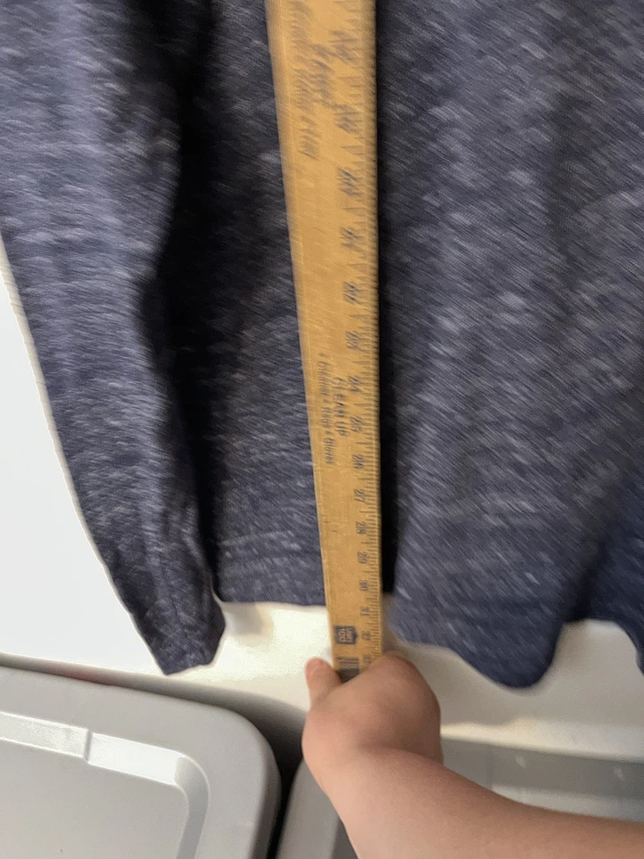 Camisa Henley Azul Marino Antigua Para Hombres Talla XL Azul Manga Larga Pullover Suéter Foto 4 de 4