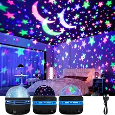 Galaxy Projector LED Colorful Night Light for Kids Room
