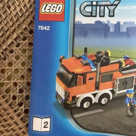 lego city 7642 manual only book 2 only NO bricks
