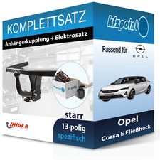 Für Opel Corsa E Fließheck 14- IMIOLA HAK-POL Anhängerkupplung starr + 13polig