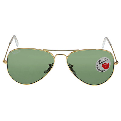 NEW RAY-BAN Men's Aviator Classic Polorized Gold Sunglasses RB3025 001/58 $213