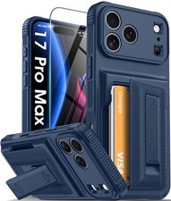 Wallet for iPhone 17 Pro Max Case with Card Holder 4-5 Cards RFID Blocking Sc...