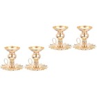  4 PCs Halter Vintage Candlestick Halter Schwarzer Kerzenhalter für sich