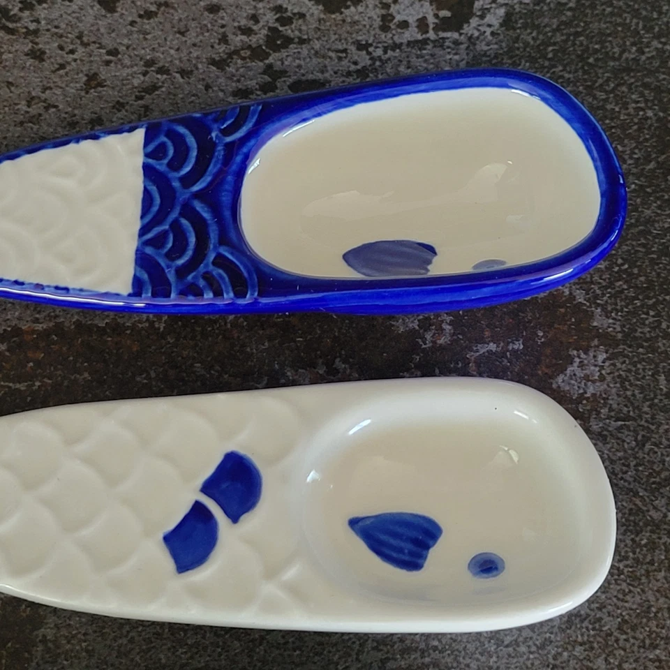 Whale Fish Measuring Spoons Set Of 4 Ceramic Nautical Ocean Sea - Image 3 of 4