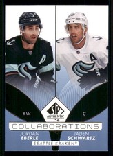 2022-23 SP Authentic Collaborations Blue #C25 Jordan Eberle/Jaden Schwartz