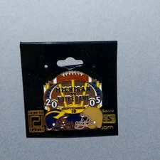 2005 University Of Michigan Football vs. Notre Dame Peter David Hat Jacket Pin 