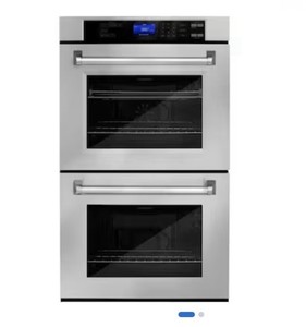 Hallman 30 Inch Convection Double Electric Wall Oven Self-cleaning (Stainless