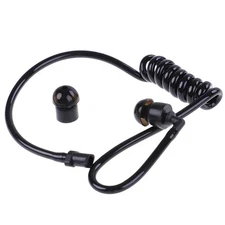 Twist On Replacement Coiled Acoustic Tube for Walkie-Talkie Two-Way Radio