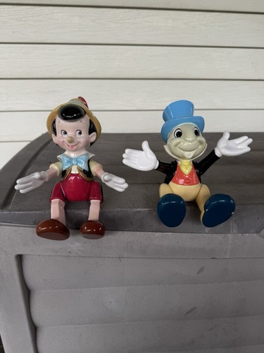 Pinocchio and Jimny Cricket Schmid Walt Disney Musical Figurines