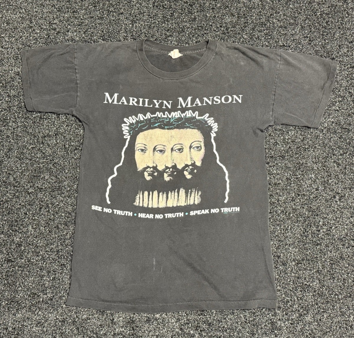 VTG 90's Marilyn Manson BeLIEve Jesus Winterland Shirt No