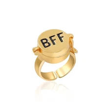 1 Pack BFF Rings Cute Best Friendship Rings for Teen Girls Women