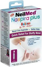 NeilMed Naspira Plus Nasal Oral Aspirator, 1 Count 1 Pack of 1 , White