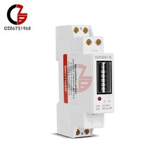 230V Digital LCD KWH Vatímetro Consumo de Energía Medidor de Energía Riel Din Eléctrico