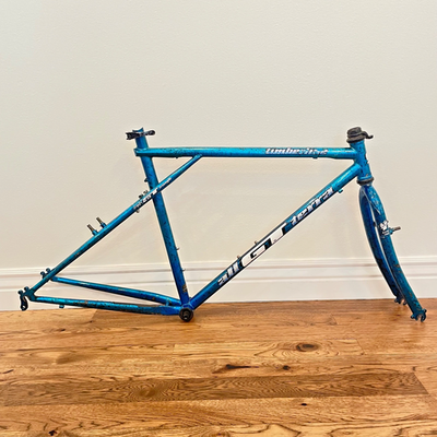 Vintage Blue Splatter GT Timberline Groove Tube Mountain Bike