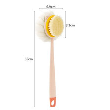 Loofah Back Scrubber Long Handle Shower Body Brush with Soft Mesh Sponge for Wom