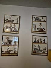 Set Of Four Large Lithographs. Circus Scenes. ex Addison-Ross, London