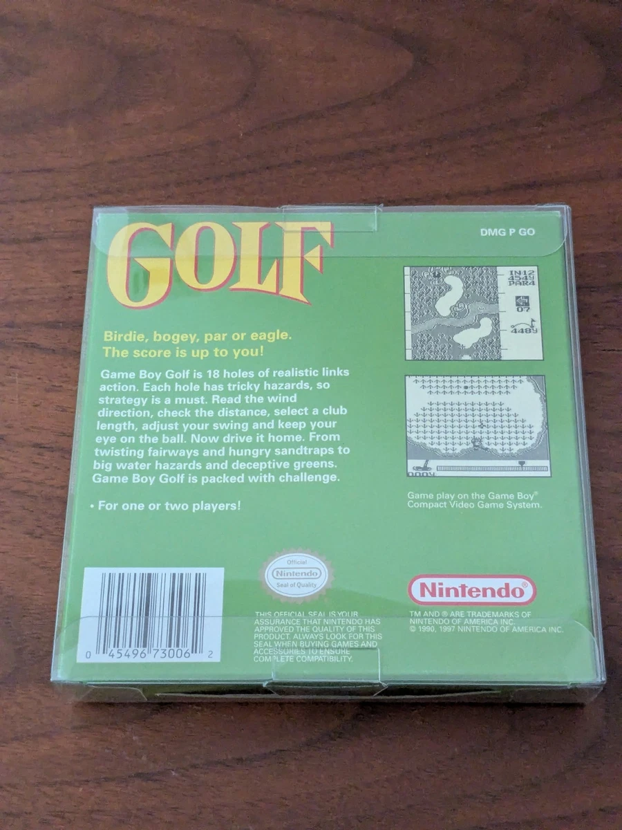 Golf (Player's Choice) Nintendo Game Boy COMPLETE Game + Box + Manual + Inserts