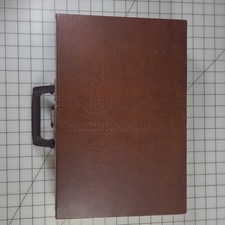 Vintage Savoy 30 Cassette Tape Briefcase Retro Storage Case Brown EUC