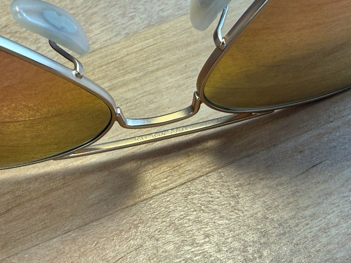 Ray-Ban RB3025 Aviator Sunglasses 112/4T Gold/Pink Flash Lens Sunglasses Ray-Ban Aviator Flash Lenses RB 3025 (112/1Q  main image 2