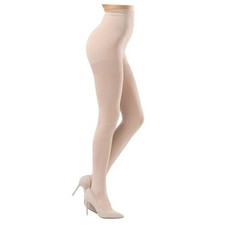 Women's 80 Denier Opaque Tights, Warm Winter Tights Large Footed Nude-1 Pairs