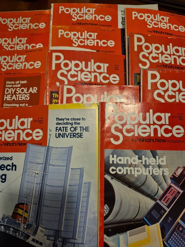 VINTAGE POPULAR SCIENCE - MAGAZINE LOT OF 13 1977-1982*