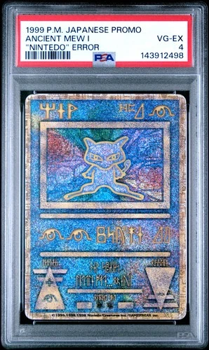 1998-99 POKEMON JPN POKEMON JPN PROMO "NINTEDO" ERR ANCIENT MEW I PSA 4