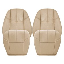 For 2007-2014 Chevy Tahoe Driver Passenger Leather Seat Cover Tan