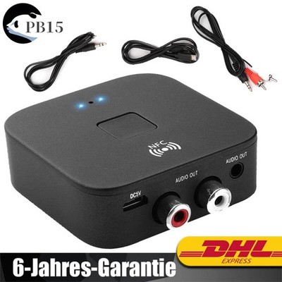 NFC Bluetooth 5.0 Empfänger Wireless Audio Adapter für Car Home Stereoanlage