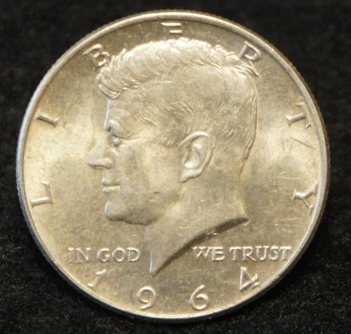 1964 Kennedy SILVER Half Dollar 90% Silver in VF Condition!