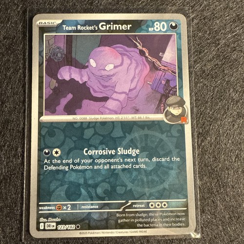 Team Rocket's Grimer 123/182 Reverse Holo Destined Rivals Pokemon TCG - Bild 1 von 6
