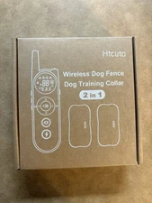 Htcuto Wireless Dog Fence & Training System for 2 Dogs, Up to 3500ft - New!