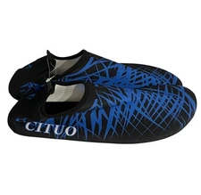 CITUO Water Shoes Men’s Size 44/45 US 11-12 Black Blue Barefoot Swim Surf Beach