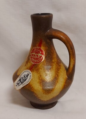 Bay Keramik Vase Vintage 1967 Henkelvase  W.Germany Potter-Masters Collection...