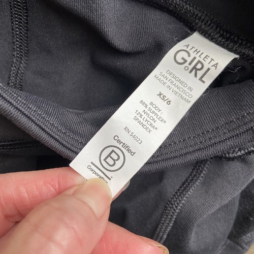 Lot of 2 Athleta black Chit Chat 2.0 Shorts XS 6 - Picture 4 of 6