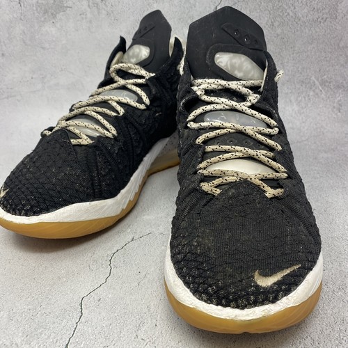 Nike LeBron 18 Black White Gum 2021 Sneakers Basketball Shoes Sz 8 M CQ9283-007 - Picture 5 of 12