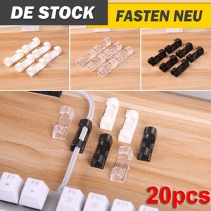 50x Kabelhalter Selbstklebend Kabelklemme Kabelclip Kabel Führung verstellbar 50x Kabelhalter Selbstklebend Kabelklemme Kabelclip Kabel Führung verstellbar