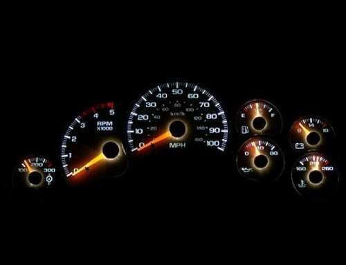 White Face Gauges for 1999-2002 Chevrolet Silverado Duramax Diesel - Picture 4 of 4