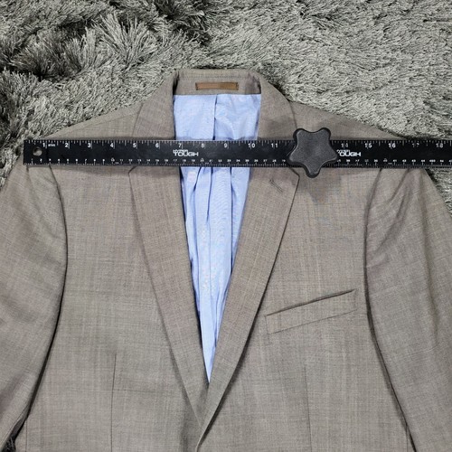 Emile Lafaurie Blazer Jacket Men's 48 Gray 100% Wool Single Breasted Notch lapel - Picture 5 of 23