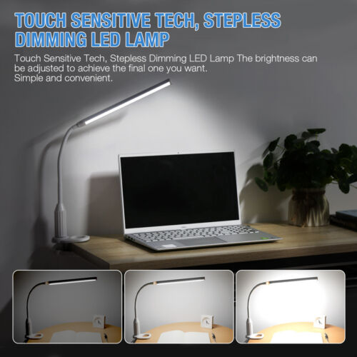 Adjustable Usb Led Reading Dimmable Light Clip On Clamp Bed Table Desk Lamp 5w Clamp Bed Table Desk Lamp 5w, Best Desk Lamp For Eyes Computer Workstation