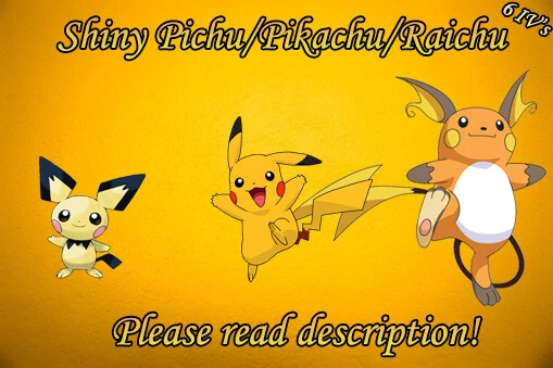 My version of Shiny Pichu and Shiny Pikachu by ericgl1996 on