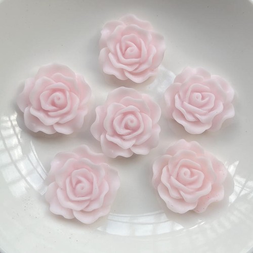 10pcs 23mm Flat Back Resin Cabochon Scrapbook 3D Resin rose Flowers DIY decor - Picture 10 of 22