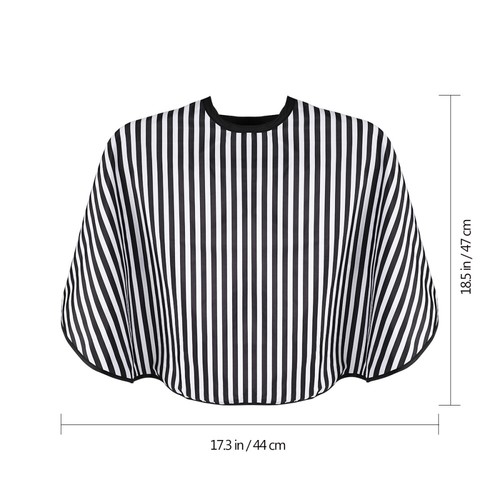 OUNONA 1PC Striped Hair Shawl Haircut Neck Shield Barber Hairdressing Cape Hair - Picture 4 of 8