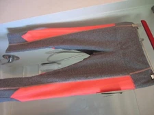 NWT women's active wear capri pants RBX Size M coral/gray color RETAIL 30.00