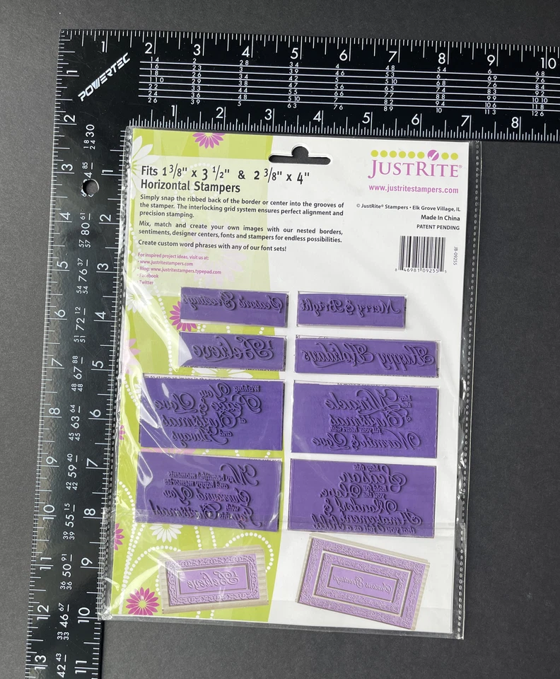 Sello diseñado 8 sentimientos anidados JustRite “Sentimientos anidados de Navidad” Foto 3 de 4